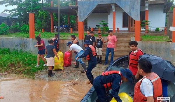 Más de 200 personas fueron evacuadas de zonas afectadas por las lluvias en Nicaragua