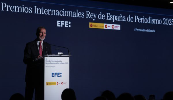 Discurso del rey de España en la entrega de premio a LA PRENSA