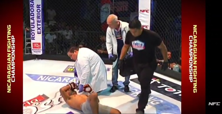 Sáenz Coen como médico autorizado en un evento de artes marciales, contratado por un hijo de los Ortega Murillo, Maurice