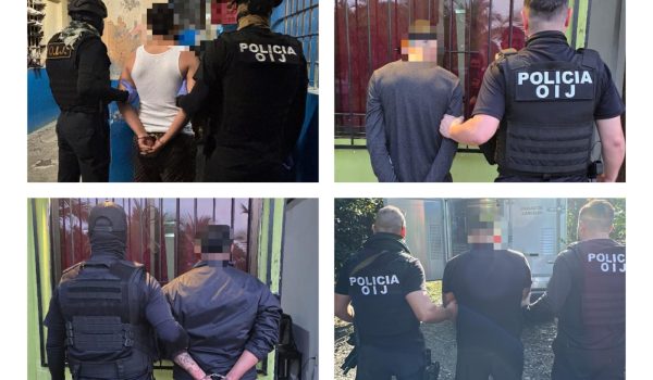 Cae nicaragüense en redada contra grupo criminal en Costa Rica vinculado a 15 asesinatos