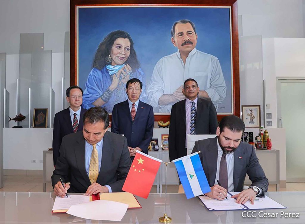 China Communications Construction Company,, Firma de convenios, empresas chinas, Nicaragua
