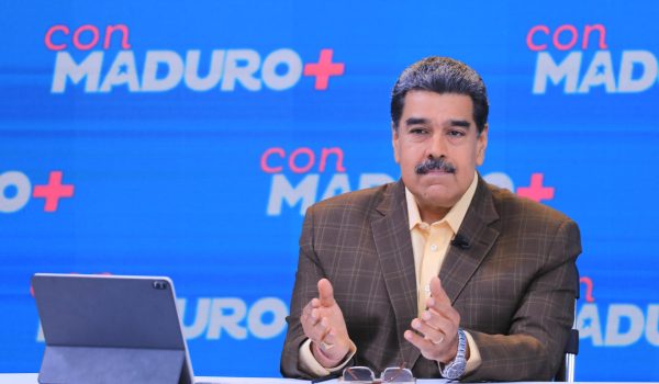 Nicolás Maduro en el Palacio de Miraflores