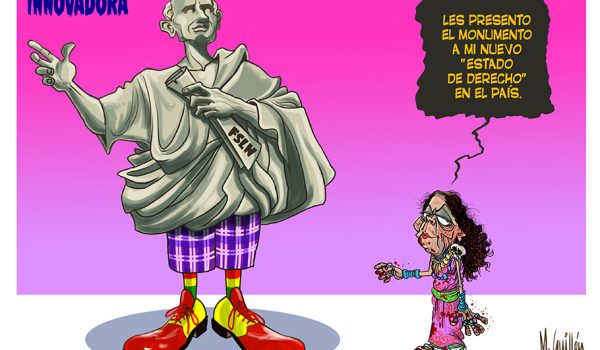 Caricatura 29-08-2025 / «el estado de derecho» diseñado por la Chamuca
