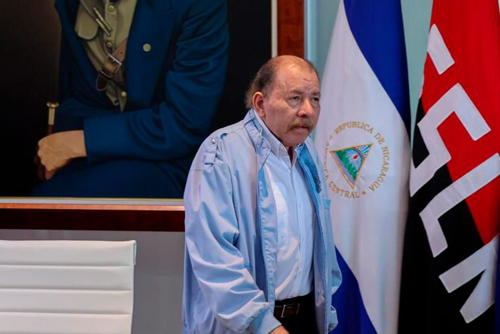Daniel Ortega participa en la XIII Cumbre Extraordinaria del ALBA-TCP el 20 de agosto de 2025. Foto: Medios oficialistas