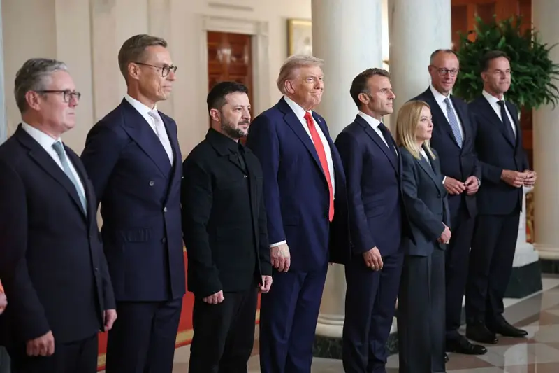 Zelensky junto a líderes de occidente