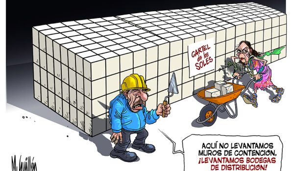 Caricatura 29-09-25 / El muro-bodega de distribución