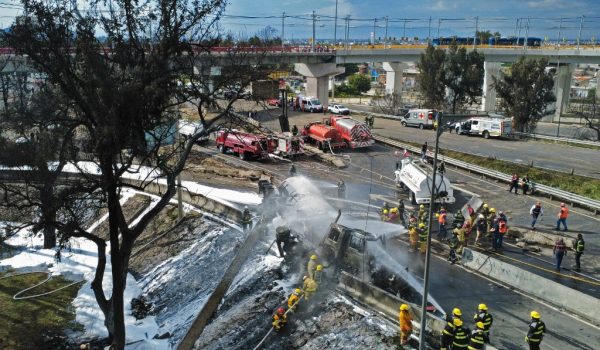 Explosión de camión en México