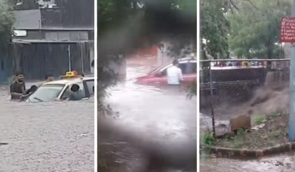 Casas inundadas y dos taxis atascados se reportan en Managua tras fuerte lluvia