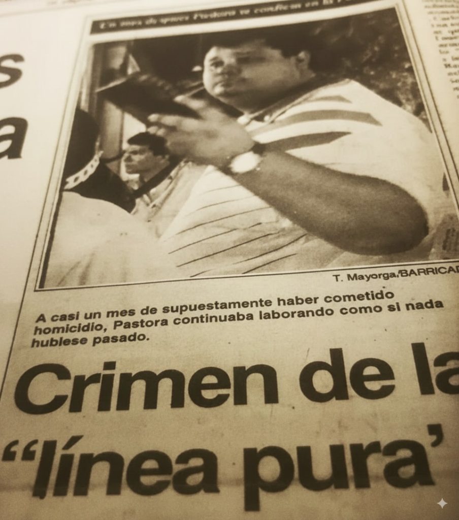 titular sobre el homcidio en 1991 de Moisés Absalón Pastora.