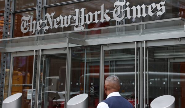 Fachada de The New York Times