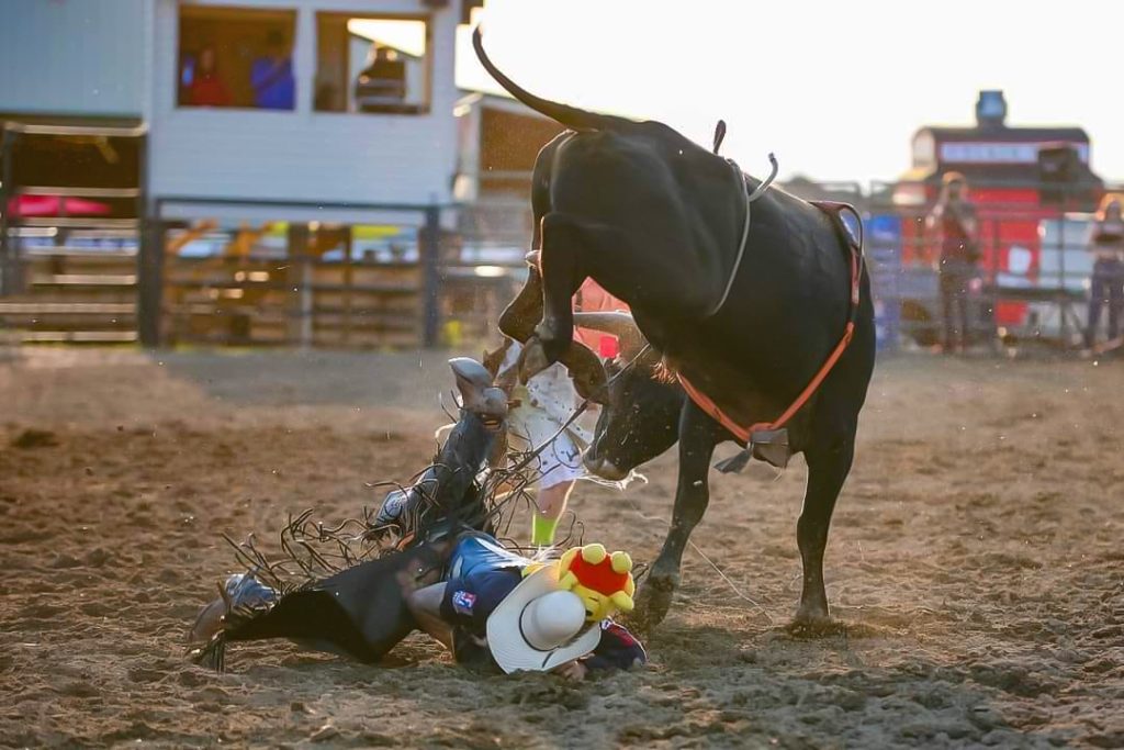Osman Álvarez, vaquero de rodeo de Nicaragua. 