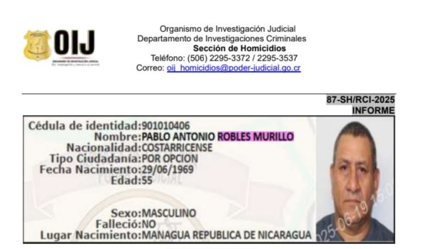 Presunto cerebro del asesinato de Samcam estaría en Nicaragua