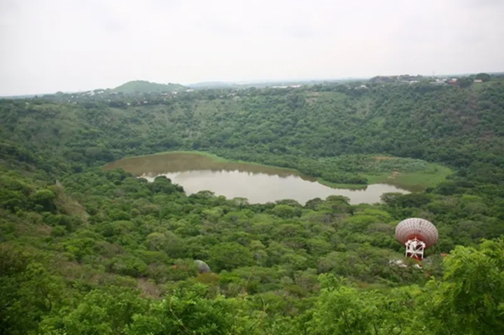 La estación del sistema satelital Glonass está ubicada en los alrededores de la laguna de Nejapa, en el suroeste de Managua. LA PRENSA/ TOMADA DE LA BBC MUNDO