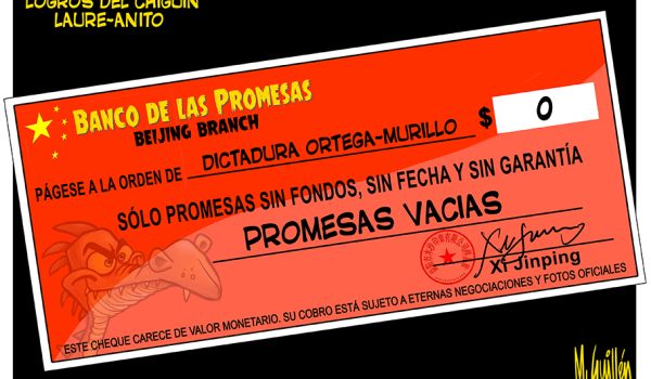 Caricatura 09/09/2025 / Los cheques al portador para el Chiguín Laure-anito