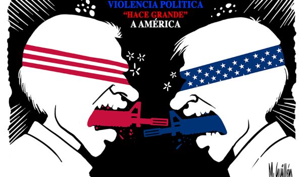 Caricatura 13-09-2025 / Violencia política «grande» en America