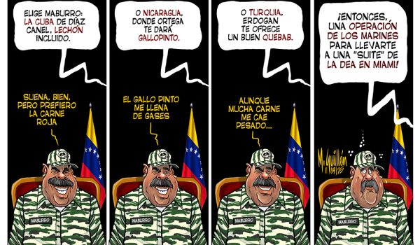 Caricatura 12/09/2025 / El plato de opciones para el dictador Maburro