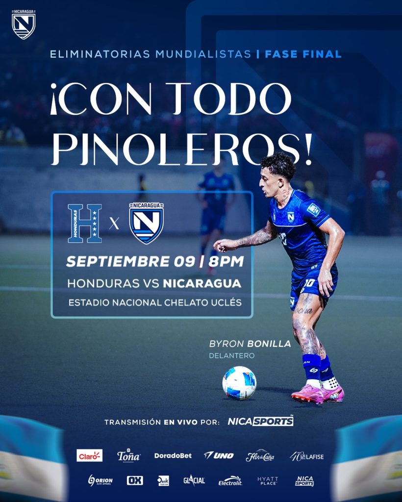 partido de Nicaragua vs Honduras, retraso del vuelo
