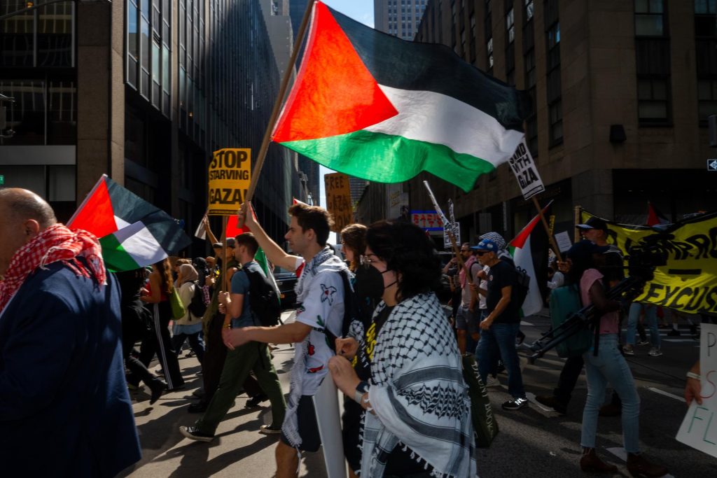 Protesta en Nueva York contra Netanyahu