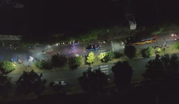 Así fue el impresionante recorrido del bus de la Selección Nacional camino al estadio contra Costa Rica