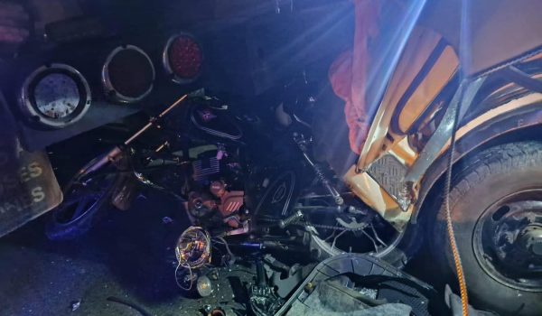 Triple colisión en Managua deja un motociclista fallecido