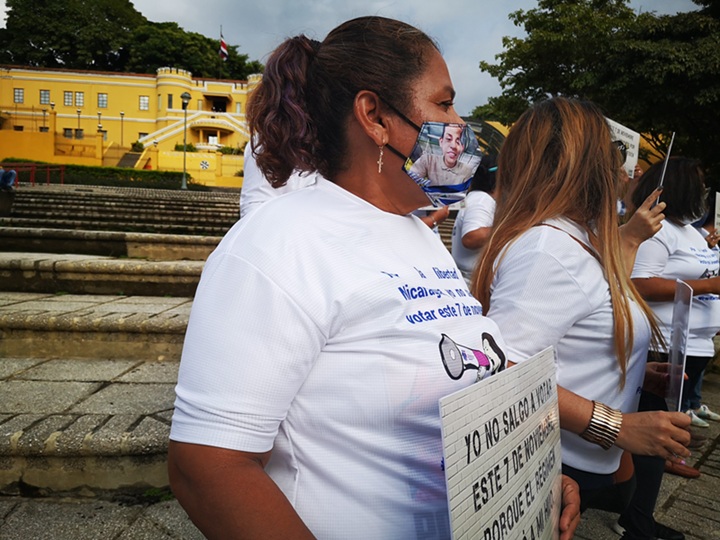 Después del asesinato de su hijo, Yadira Córdoba se convirtió en una activista a favor de las víctimas de la represión de los Ortega Murillo desde 2018. LA PRENSA/ TOMADA DE REDES SOCIALES