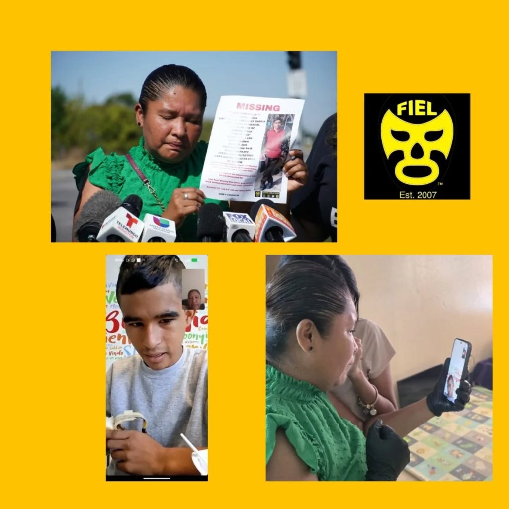 María García pasó días buscando a su hijo sin respuesta de las autoridades de Houston. Foto: Cortesía