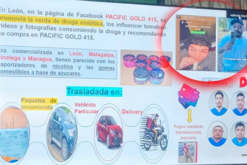 Policía Nacional presenta como una supuesta red de tráfico de droga promociona sus productos en TikTok. Foto tomada de la Policía Nacional.