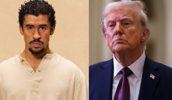 Tras las declaraciones de Donald Trump, Bad Bunny apareció como conductor del show Saturday Night Live hablando de su presentación en el Super Bowl. Foto: LA PRENSA