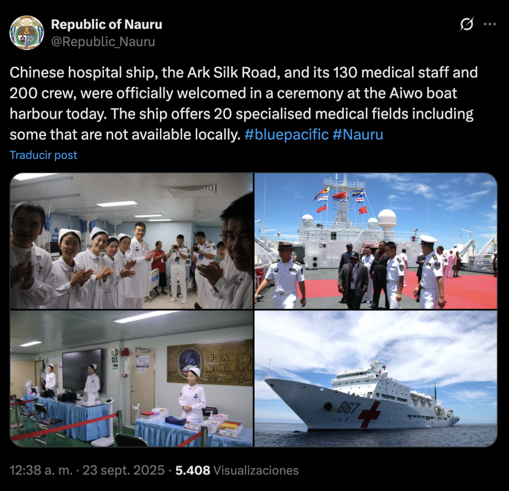 Barco hospital del Ejército de China