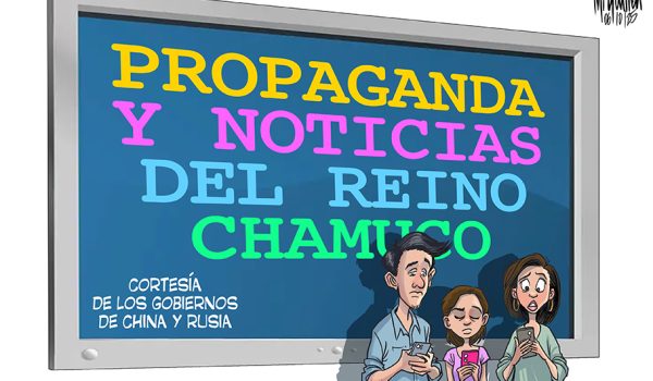 Caricatura 06-10-25 / Propaganda vs información en redes sociales