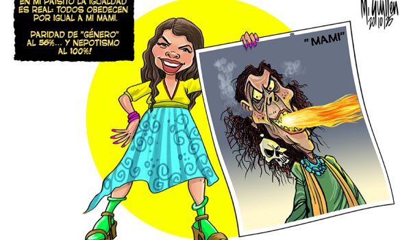 Caricatura 20-10-2025 / Paridad del género nepotismo
