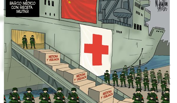 Caricatura 29/10/2025 / Medicina china con receta militar