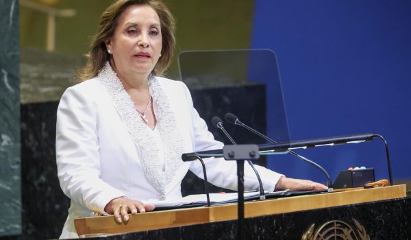 Foto de archivo de la presidenta de Perú Dina Boluarte. EFE/SARAH YENESEL