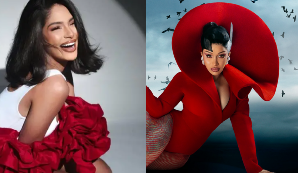Cardi B compartió en sus historias un video de Sheynnis Palacios utilizando su tema Check Please.