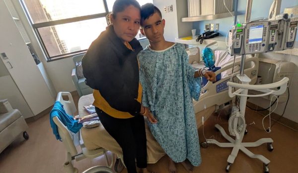 La nicaragüense María García, madre de Emmanuel González García, un joven autista. Foto: Cortesía