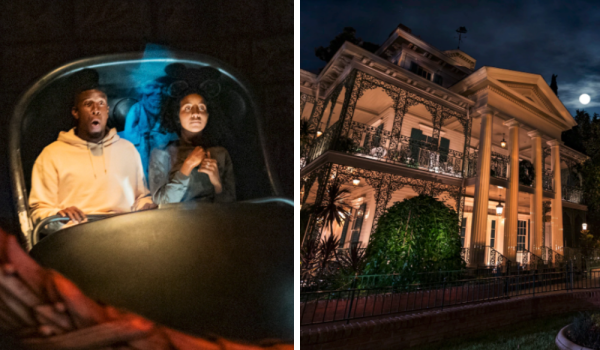 Capturas de pantalla de The Hounted Manssion de Disneyland, California.