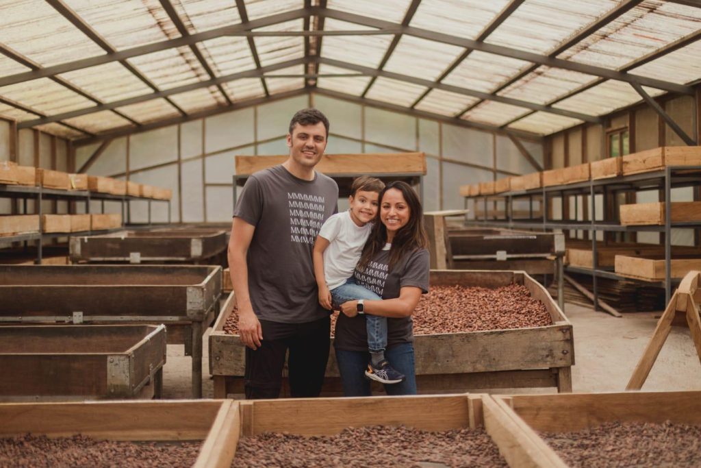 propietarios de la empresa de chocolate artesanal 