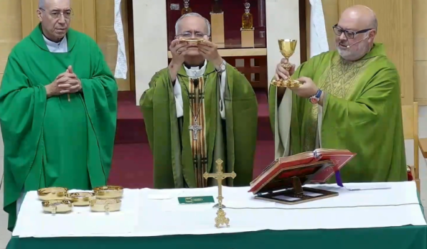 Misa de Silvio Báez, Marcos Somarriba y Edwing Román en vivo por LA PRENSA
