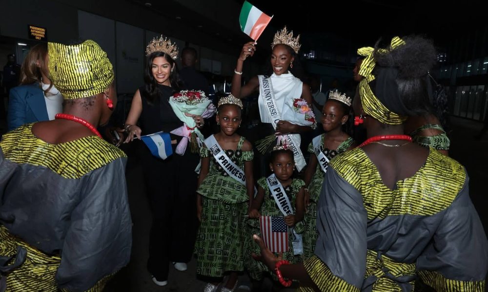Sheynnis Palacios a su llegada a Nigeria. Foto: Instagram/Olivia Yace