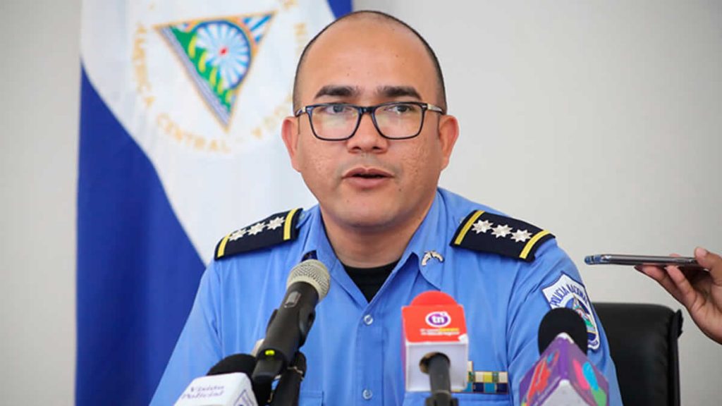 Comisionado General Juan Victoriano Ruiz Urbina, cuando era jefe de la Dirección de Auxilio Judicial, conocido como El Chipote. Foto: Tomada de las redes sociales.