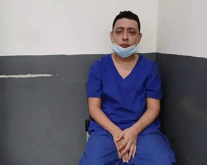 Danny Lenin Ortega Vega en audiencia por tráfico de droga. Foto tomada de redes sociales. 