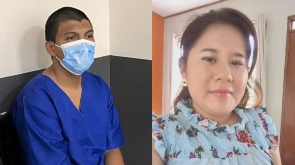 Sergio Antonio Olivares López, de 33 años de edad, acusado por el delito de femicidio en perjuicio de la joven Anielka del Carmen Espinoza Mayorquín. Foto: oficialista Canal 8.
