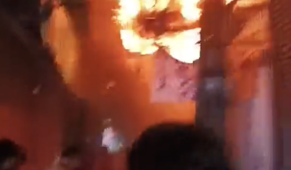 Se registra incendio en el Mercado Oriental