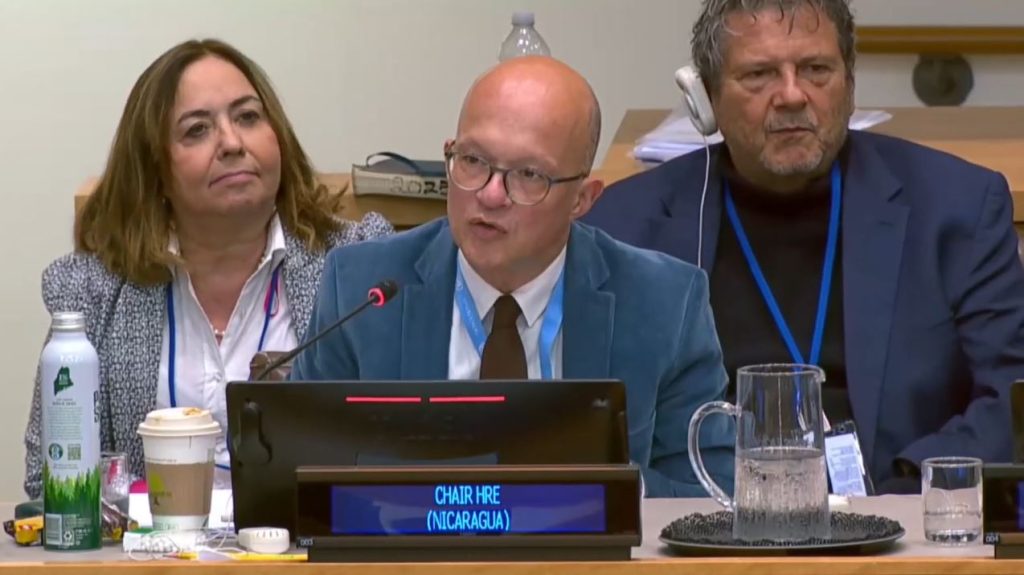 ONU, Asamblea Nacional, Nicaragua