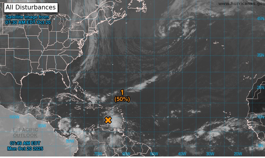 onda tropical, ciclón tropical, Nicaragua, lluvias, Mar Caribe