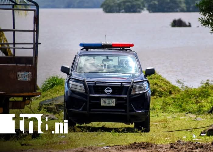 Policía Nacional investiga el hallazgo de un cuerpo sin vida en Bluefields. Foto: oficialista Canal 8.