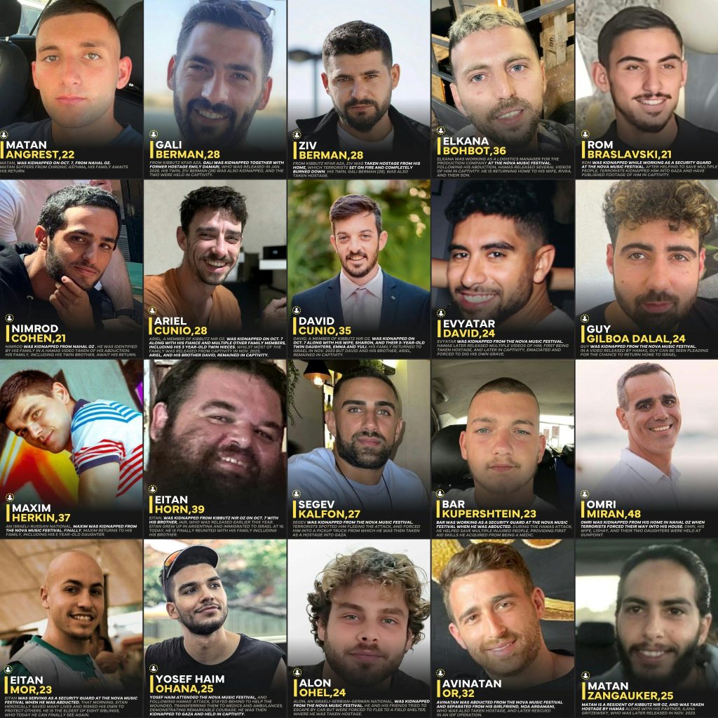 Fotos de los rehenes liberados