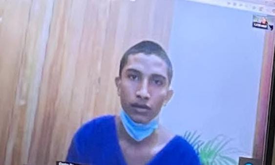José Alfonso Cano Muñoz, de 21 años de edad, es acusado por el delito de violación agravada y asesinato agravado. Foto del oficialista Canal 8.