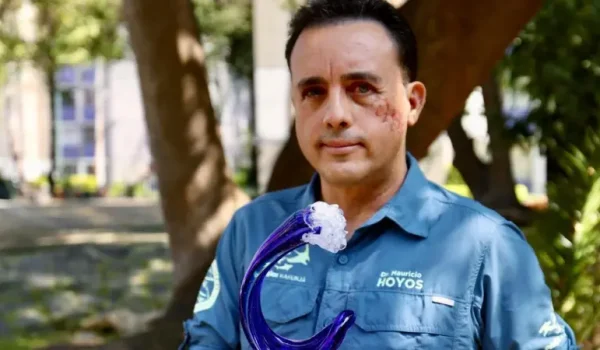 Mauricio Hoyos lleva 30 años estudiando el comportamiento de diferentes especies de tiburones.