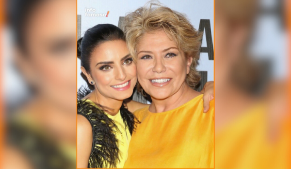 La actriz de doblaje Gabriela Michel junto a su hija Aislinn Derbez. Foto: Facebook/Revista Fama